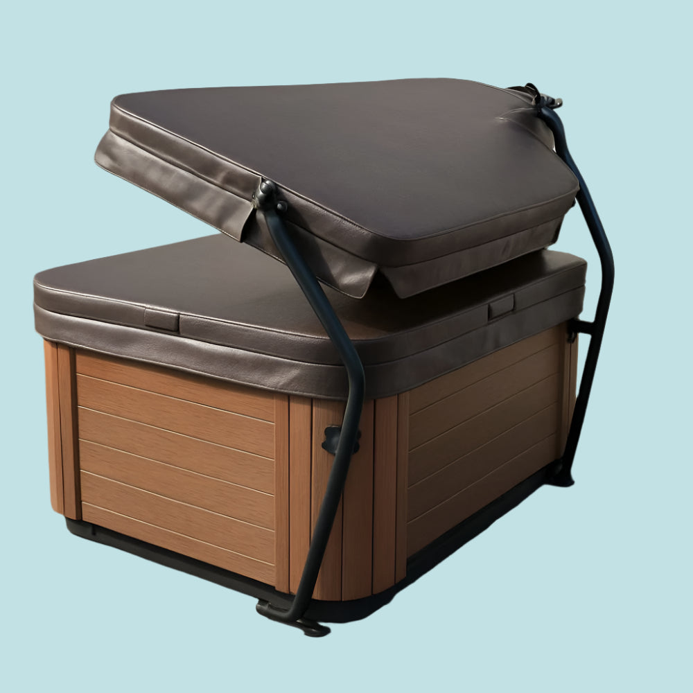 Hot tub cover lifters